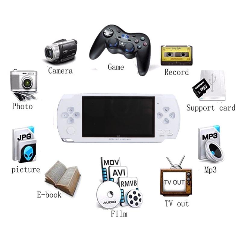 G - 9999+ Built in Games HD X6 Game Console Wireless Rechargeable 8GB Joystick Gift