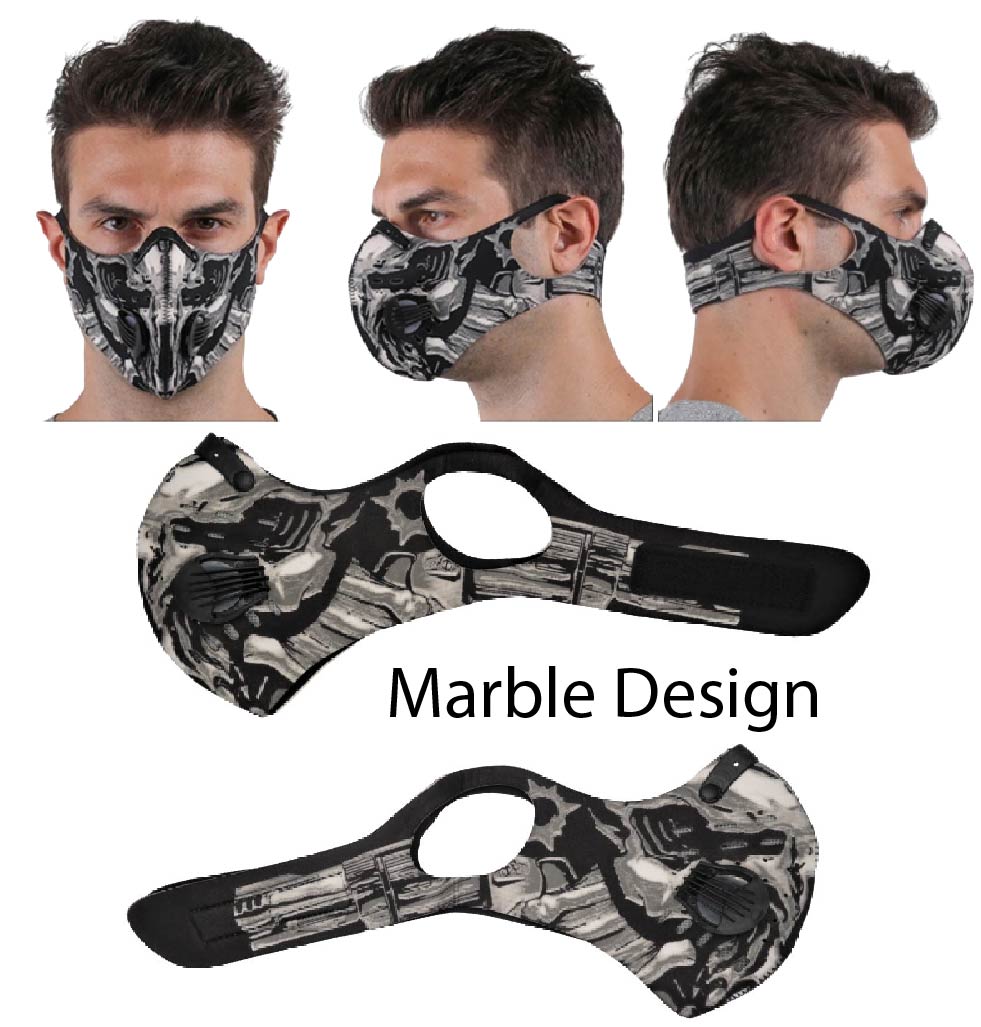 Washable Reusable Face mask with filter Cycling facemasks Unisex Adult Camo