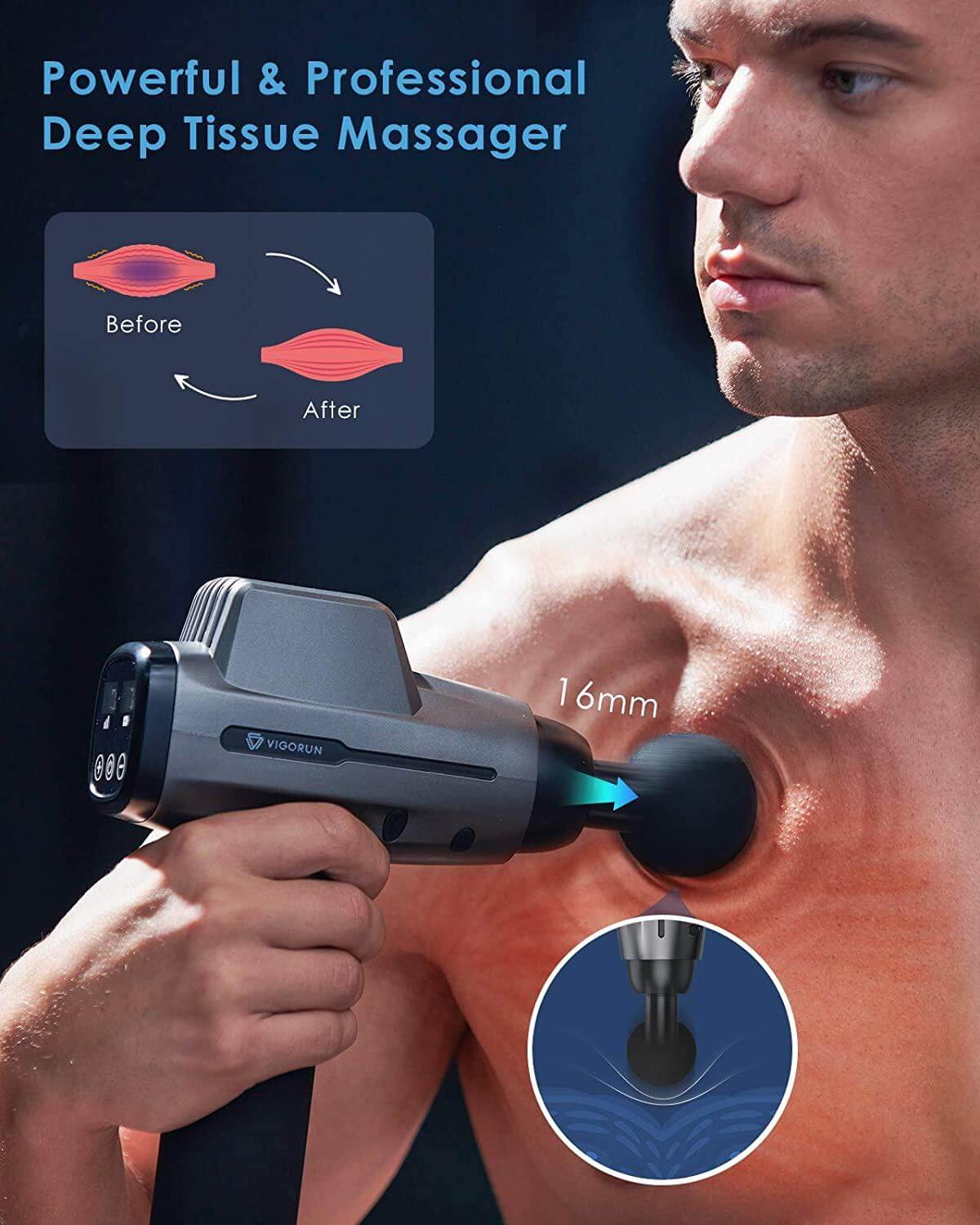 Vigorun 2600mAh Deep Tissue Massage Gun