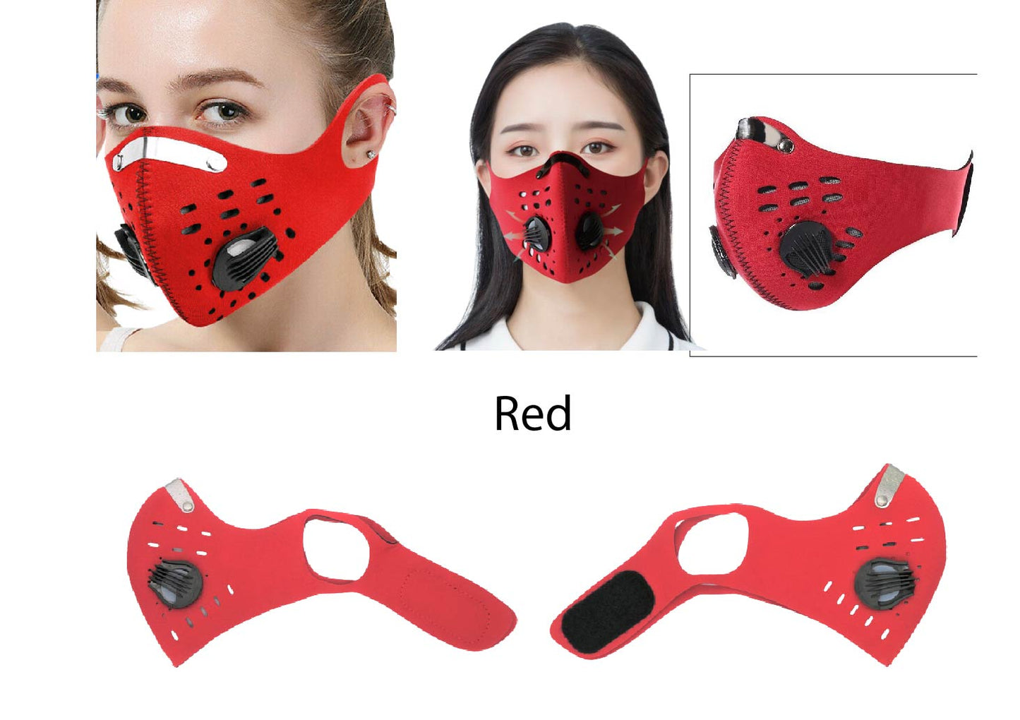 Choose from 4 Colors Face mask with filter Earloops Adult Unisex face covering