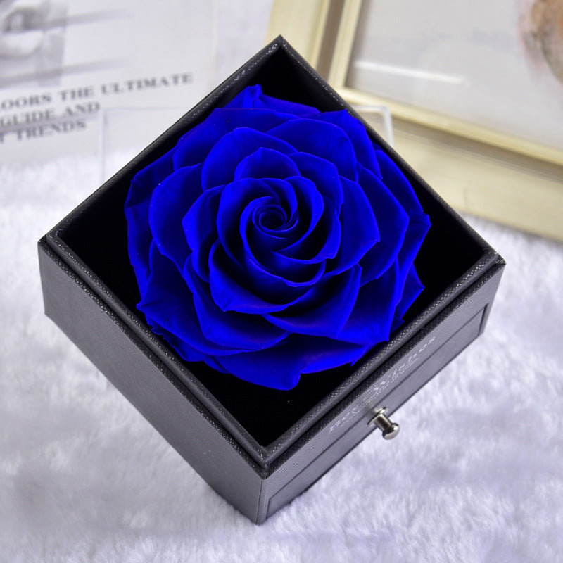 G - Eternal Rose Gift Set Real Preserved Flower with Gold, Rose Gold or Silver Plated Necklace Gifts